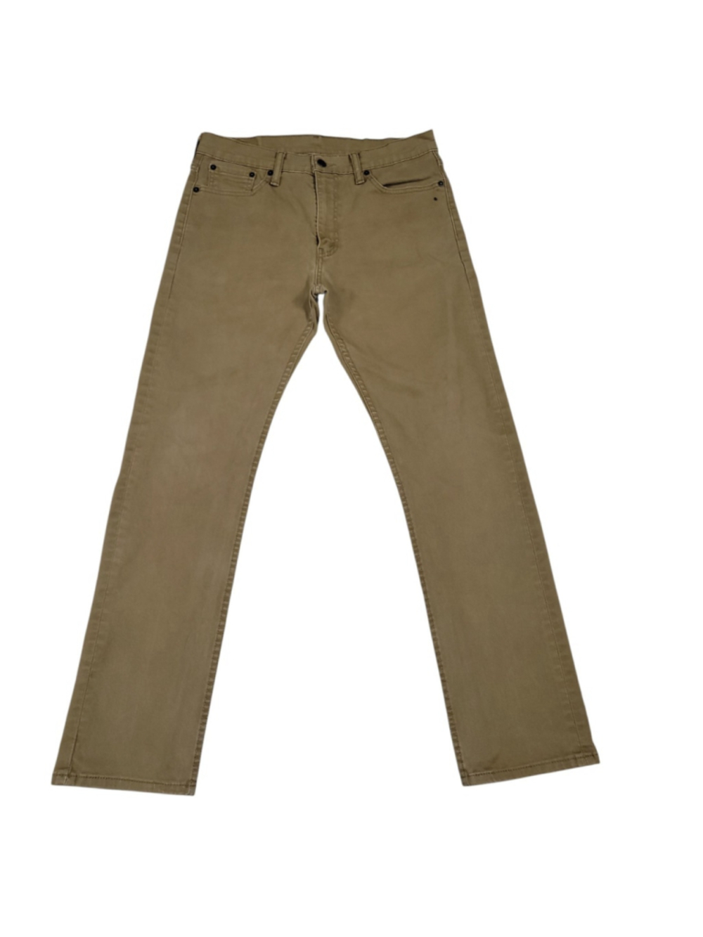 Levi's 513 Jeans Men's Straight Leg Brown Cotton Elastane Blend 32/32 Pre-owned